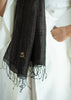 Glimmer Weave Noir Black Scarf