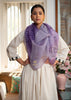 Purple Ombre Trace Silk Scarf