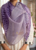Purple Ombre Trace Silk Scarf