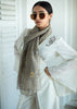 Greyish Silver Haze Detailed Scarf