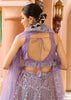 Lavender Embroidered Net Lehenga