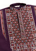 Wine Purple Embroidered Stitched Kurta Set