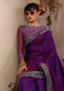 Deep Purple Woven Kanjivaram Silk Saree