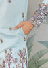 Sky Blue Sequence Embroidered Cotton Kurta With Dupatta