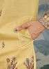 Festive Yellow Sequence Embroidered Cotton Kurta With Dupatta