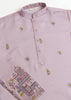 Lilac Purple Sequence Embroidered Cotton Kurta With Dupatta