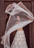 Pearl White Embroidered Net Lehenga