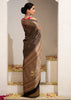 Khwaab: Khaddi Georgette Banarasi Saree with Chevron Border