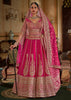 Pink Heavy Embroidered Designer Lehenga