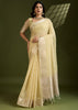 Sunlight Yellow Woven Soft Silk Saree