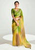 Mehandi Green Ombre Banarasi Tissue Saree