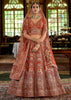 Royal Brown Heavy Embroidered Designer Lehenga