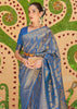 Wedding Edit: Royal Golden Blue Kanjivaram Silk Saree