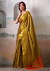 Mehndi Green Woven Tissue Silk Saree