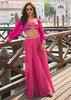 Hot Pink Designer Indo Western Set