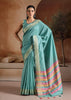 Radiance Blue Woven Banarasi Silk Saree