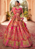 Princess Pink Banarasi Silk Embroidered Lehenga