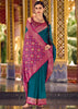 Peacock Blue Woven Banarasi Silk Saree