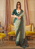 Leaf Green Printed Soft Silk Saree