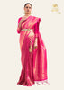 IMPERIAL GOLDEN BRIDAL PINK WOVEN KANJIVARAM SAREE (6920117911745)