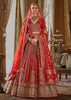 Festive Red Heavy Embroidered Designer Lehenga