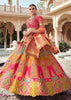 Multicolor Banarasi Silk Embroidered Lehenga