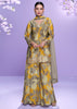 Mustard Yellow Digital Printed Designer Palazzo Set