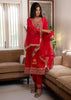 Vermillion Red Gold Detail Embroidered Suit (10702889058497)