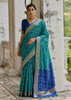 Antique Blue Woven Patola Silk Saree