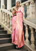 Pastel Pink Woven Banarasi Silk Saree