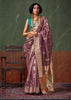 Antique Purple Woven Paithani Tissue Silk Saree