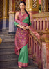 Ming Green Woven Banarasi Silk Saree