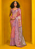 Pink And Purple Dual Tone Woven Kanjivaram Silk Saree