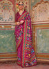 Dahlia Purple Printed Patola Silk Saree