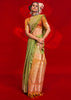 Pistachio Green Woven Banarasi Silk Saree