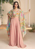 Pearl Peach Designer Indo Western Set