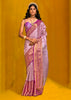 Sweet Lavender Dual Tone Woven Kanjivaram Silk Saree