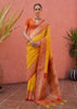Vibrant Yellow Woven Paithani Silk Saree