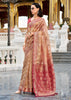 Sand Beige Woven Tissue Silk Saree