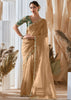 Pre Order: Sand Beige Designer Silk Saree