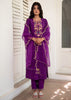 Amethyst Bloom Border Silk Suit (10702038040769)