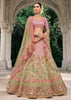 Pink Heavy Embroidered Designer Lehenga