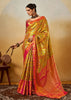 Golden Yellow Dual Tone Woven Kanjivaram Silk Saree