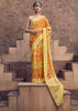 Delight Yellow Digital Printed Silk Saree