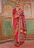 Scarlet Red Printed Patola Silk Saree