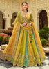 Yellow & Green Embroidered Stitched Designer Lehenga