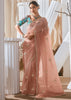 Pre Order:Bloom Pink Designer Silk Saree