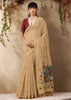 Sand Beige Woven Cotton Silk Saree