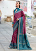 Wine Purple Woven Soft Silk Saree
