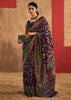 Dark Blue Woven Kashmiri Jamewar Silk Saree